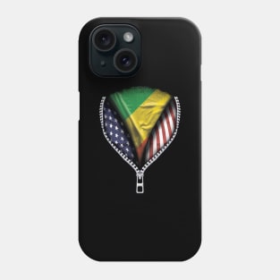 Congon Flag  Republic Of The Congo Flag American Flag Zip Down - Gift for Congon From Republic Of The Congo Phone Case