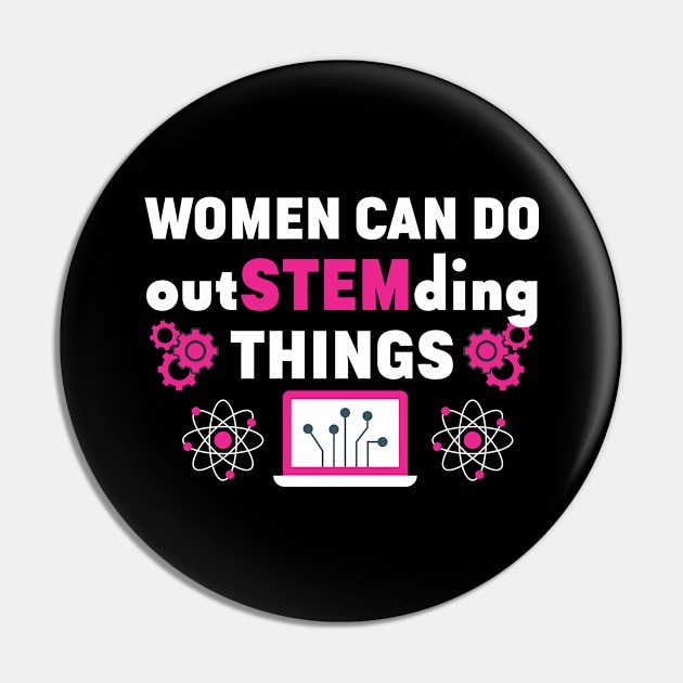 Feminist Women in Science Steminista Steminist Pin by IngeniousMerch