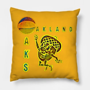 Oakland Oaks Basketball Pillow