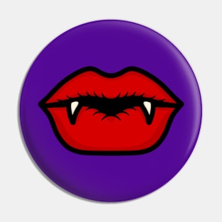 Vampire Lips Pin