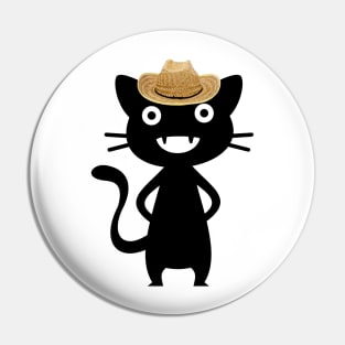 cowboy cat Pin
