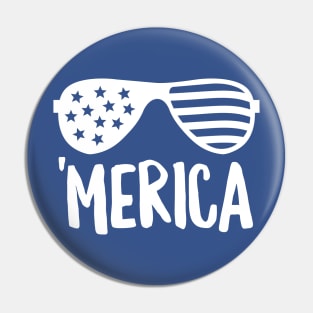 Merica Shades (White) Pin