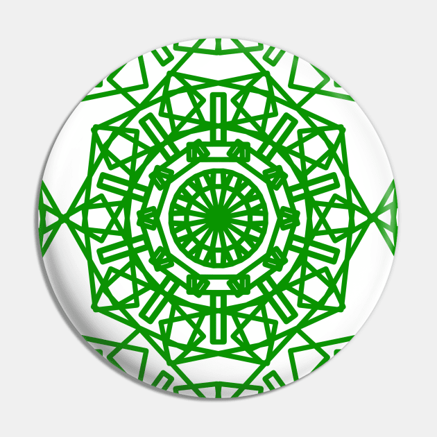 Modern Islamic geometric art design in green Pin by FariDesigns 