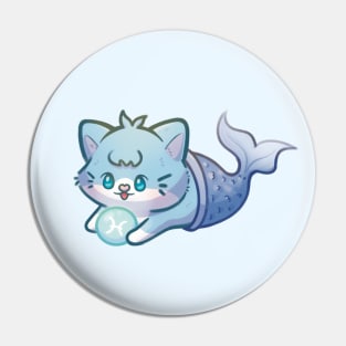 Zodiac Pisces - Astrology Horoscope Cat Pin