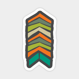 Mid Century Modern Chevron Magnet