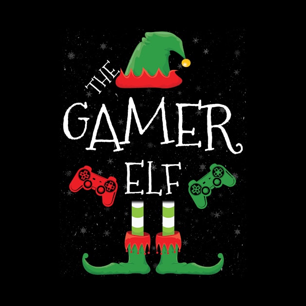 Gamer Elf Family Matching Christmas Group Funny Gift by tabaojohnny