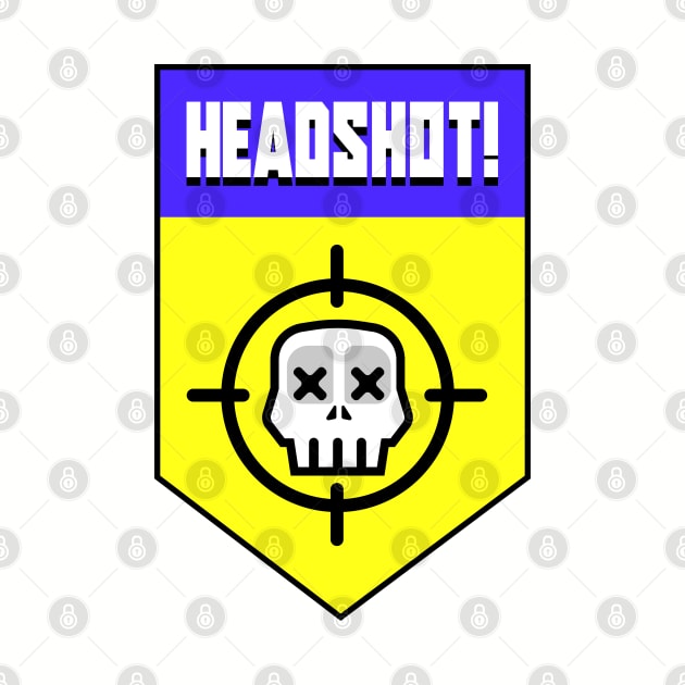 Headshot Skull sight Video games Retro gaming by Tanguy44