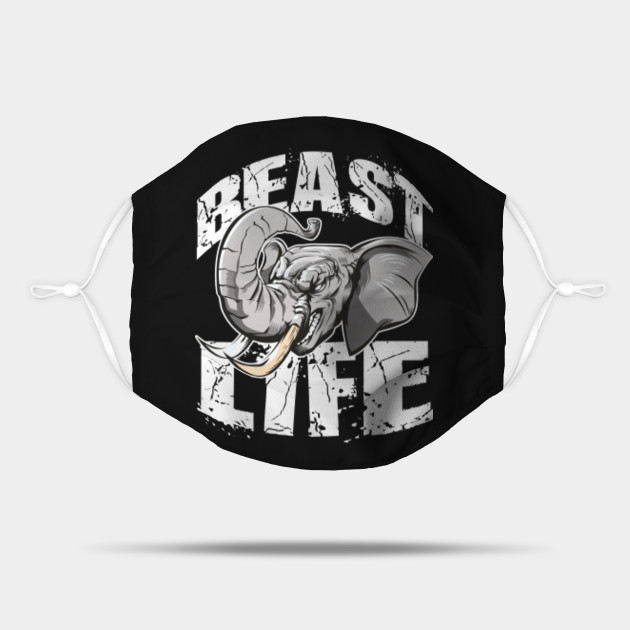 Elephant Beast Life Animal Gym Fitness Beast Mode Mask Teepublic
