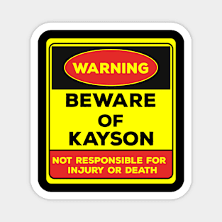 Beware Of Damien/Warning Beware Of Damien Not Responsible For Injury Or Death/gift for Damien Magnet