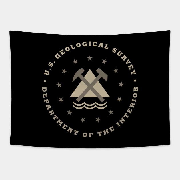 USGS Geological Survey Seal by © Buck Tee Originals Tapestry by Buck Tee