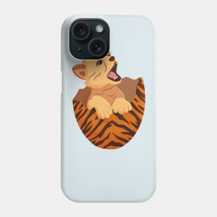 Baby tiger in the egg, I’m born, baby shower Phone Case