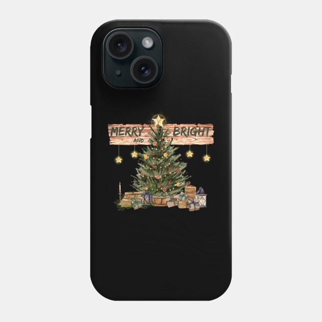 Merry and Bright Phone Case by LylaLace Studio