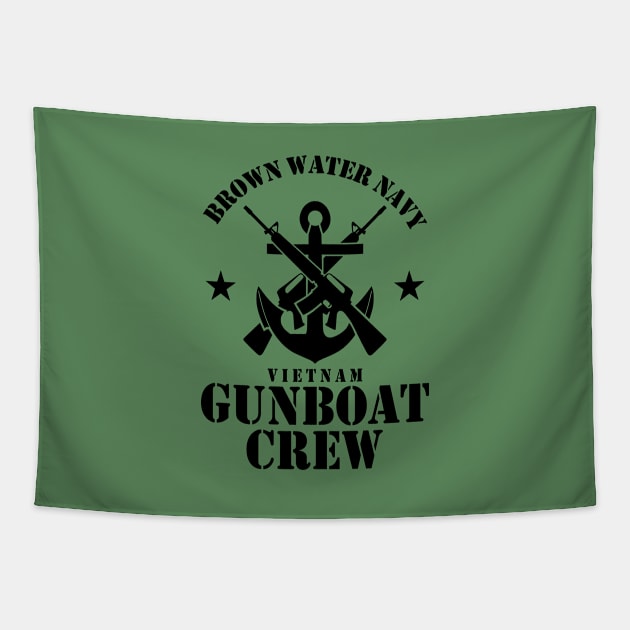 Brown Water Navy - Gunboat Crew (subdued) Tapestry by TCP