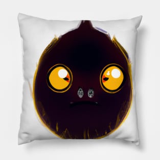 Cute Bat Drawing Pillow