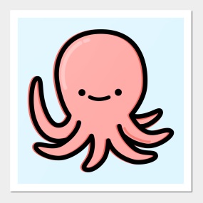 Cute Octopus Posters And Art Prints Teepublic