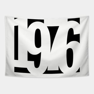 1976 Funky Overlapping Reverse Numbers for Light Backgrounds Tapestry