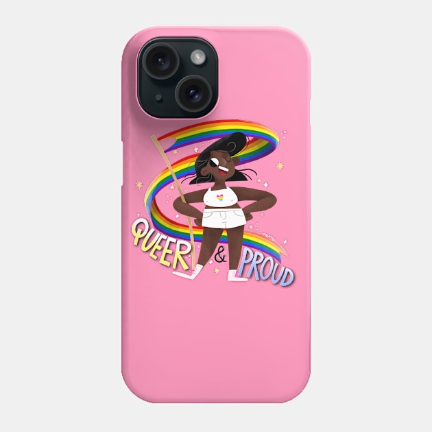 Queer & Proud - Pan Heart Phone Case by Gummy Illustrations