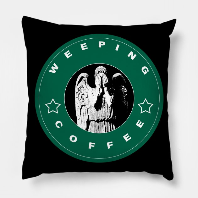 Weeping Angel Coffee Pillow by Gallifrey1995