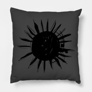 black sun Pillow