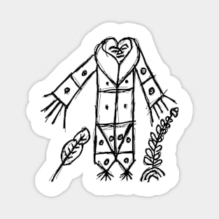 Dark and Gritty Grand Bois Voodoo Veve Sigil Symbol Magnet