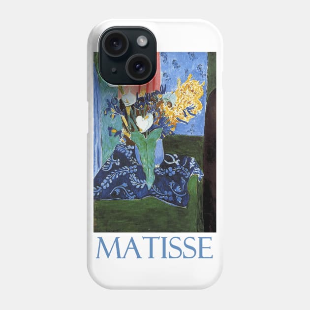 Calla Lilies, Irises and Mimosas (1913) by Henri Matisse Phone Case by Naves