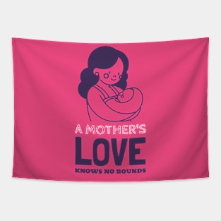 A mother's love knows no bounds mothers day Tapestry