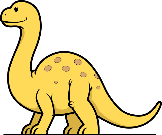 CuteForKids - Brontosaurus Kids T-Shirt by VirtualSG