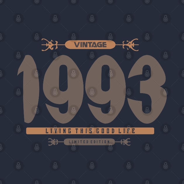 27th Birthday T-Shirt - Vintage 1993 by Reshartinc