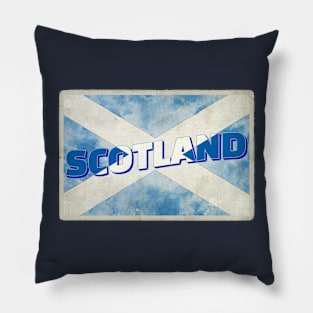 Scotland Vintage style retro souvenir Pillow