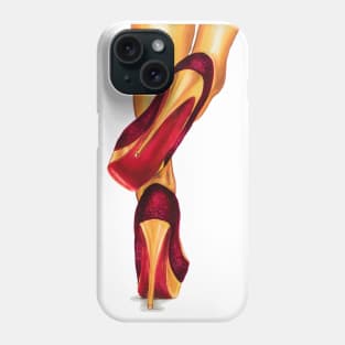 Red lacquered soles Phone Case