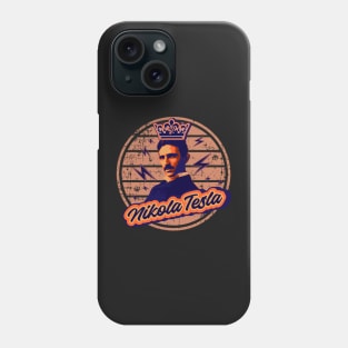 The king of the electricity , quotes by Nikola Tesla Phone Case