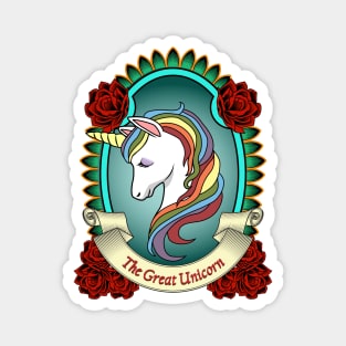 Vintage colorful unicorn Magnet