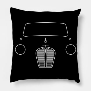 Austin A30/A35 classic car outline graphic (white) Pillow