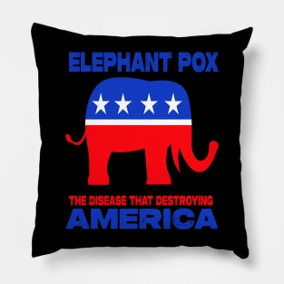 Elephant Pox The Disease That Destroying America Pillow