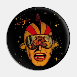 SPACE MAN HEAD Pin