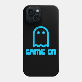 Game on blue ghost gamer design Phone Case