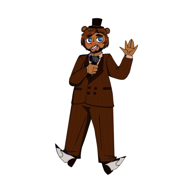 Freddy Fazbear Gijinka Transparent by spaceagebarbie