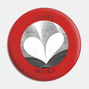 I LOVE BOOKS Pin