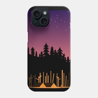 Camping Under the Stars in the Great Outdoors Phone Case