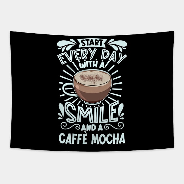 Smile with Caffè mocha Tapestry by Modern Medieval Design