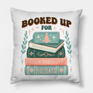 Booked up for the Holiday Pillow