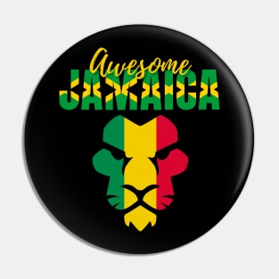 Awesome Jamaica Jamaican Flag Independence Day 2023 Pin