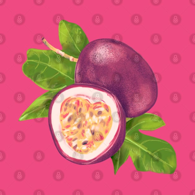 Passion fruit painting by Mimie20