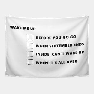 Wake me up songs checklist Tapestry