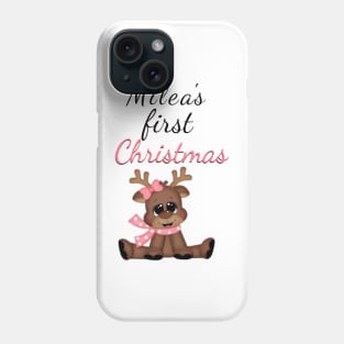 Milea's First Christmas - Toy Reindeer Phone Case