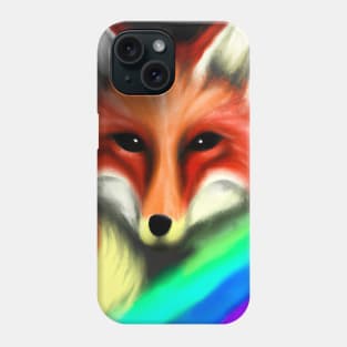 Rainbow Fox Phone Case