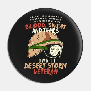 VETERAN: Desert Storm Veteran Pin