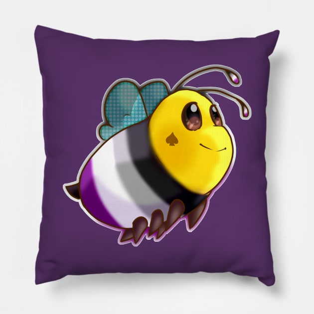 Asexual bee Pillow by Zorveechu