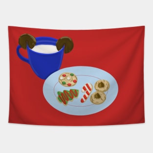 Christmas Cookies and Milk Tapestry