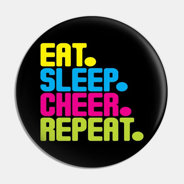 Eat Sleep Cheer Repeat Pin by wearmarked